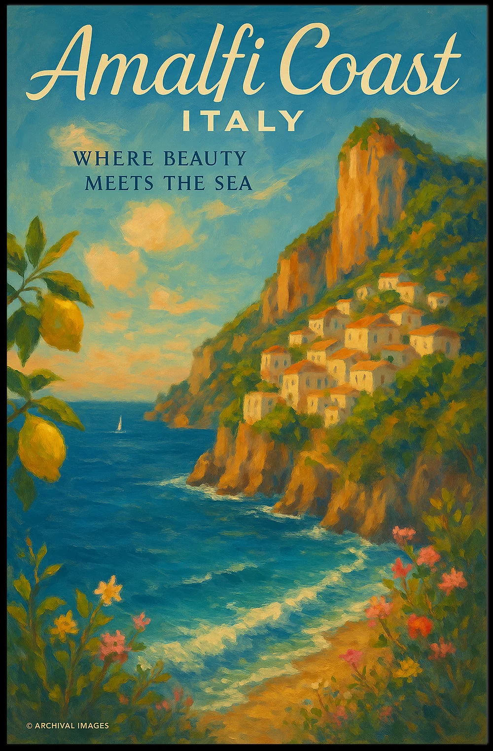 Coastal Beauty and Tranquility Art Poster