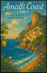 Coastal Beauty and Tranquility Art Poster