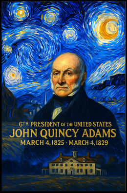 John Quincy Adams 6th President of the United States Presidential Masterpiece Series Poster