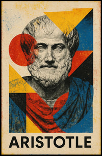 Aristotle Abstract Tribute Abstract Poster