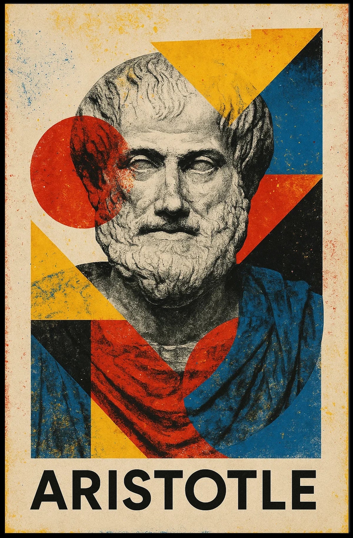 Aristotle Abstract Tribute Abstract Poster