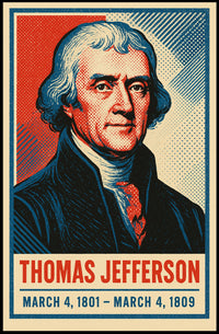 Thomas Jefferson Vintage Realism Collector Poster