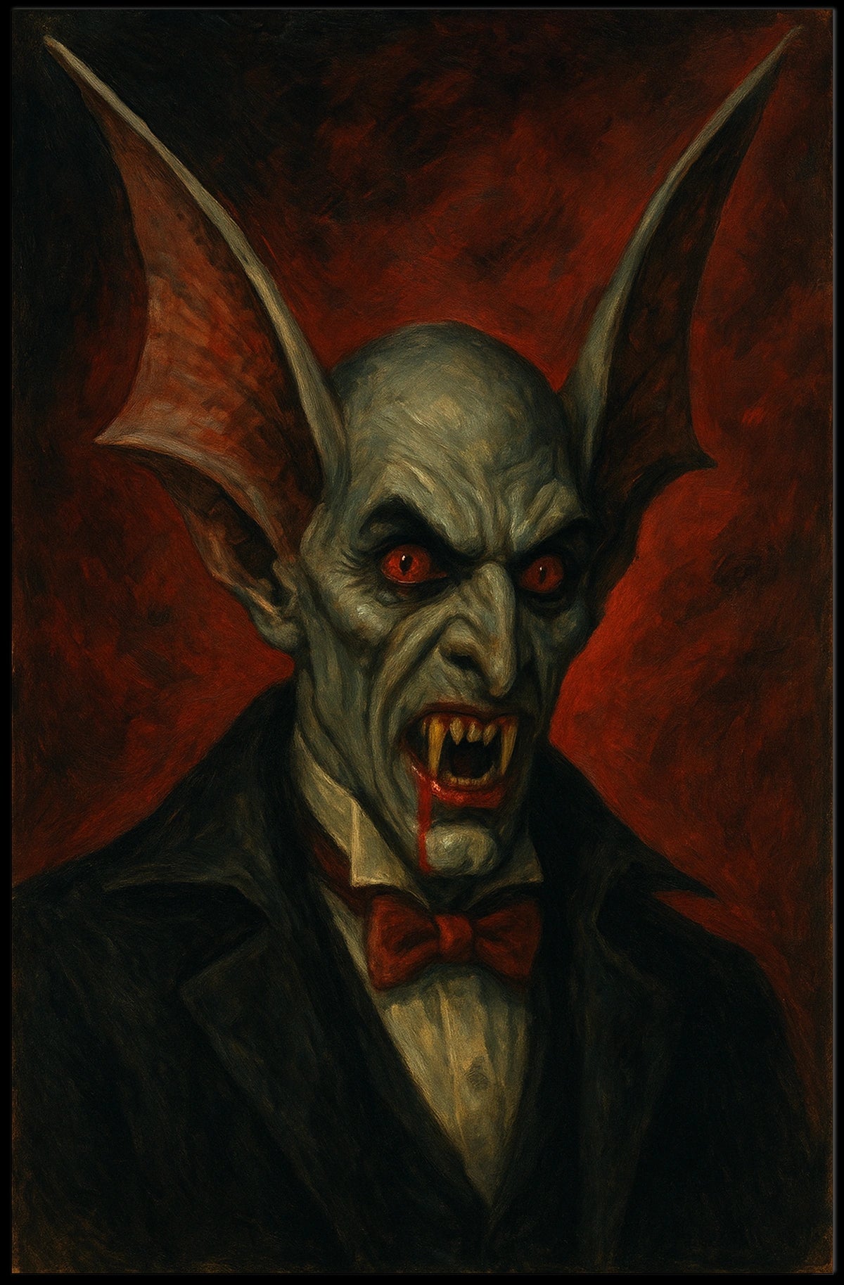 Vampire Horror Art Poster for Fantasy or Mythology Poster