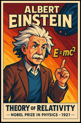 Einstein Relativity Vintage Science Decor Poster