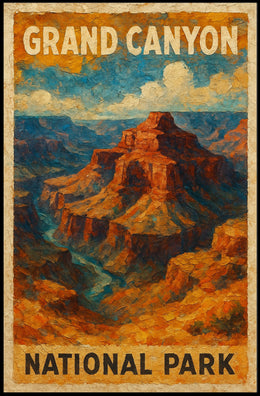 Grand Canyon National Park Explorer Vintage Decor Poster