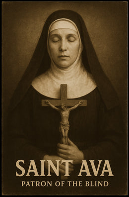 Saint Ava Patron Of The Blind Poster
