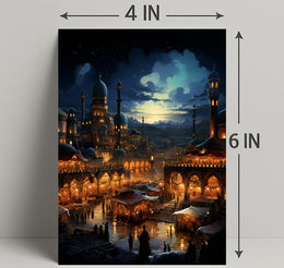 Enchanted Bazaar At Dusk Poster