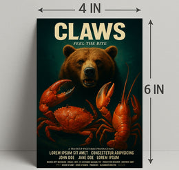 Claws Feel the Bite Vintage Poster Art PosterGoat