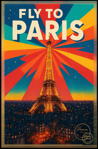 Fly To Paris Poster