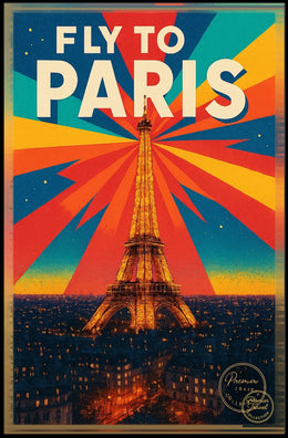 Fly To Paris Poster