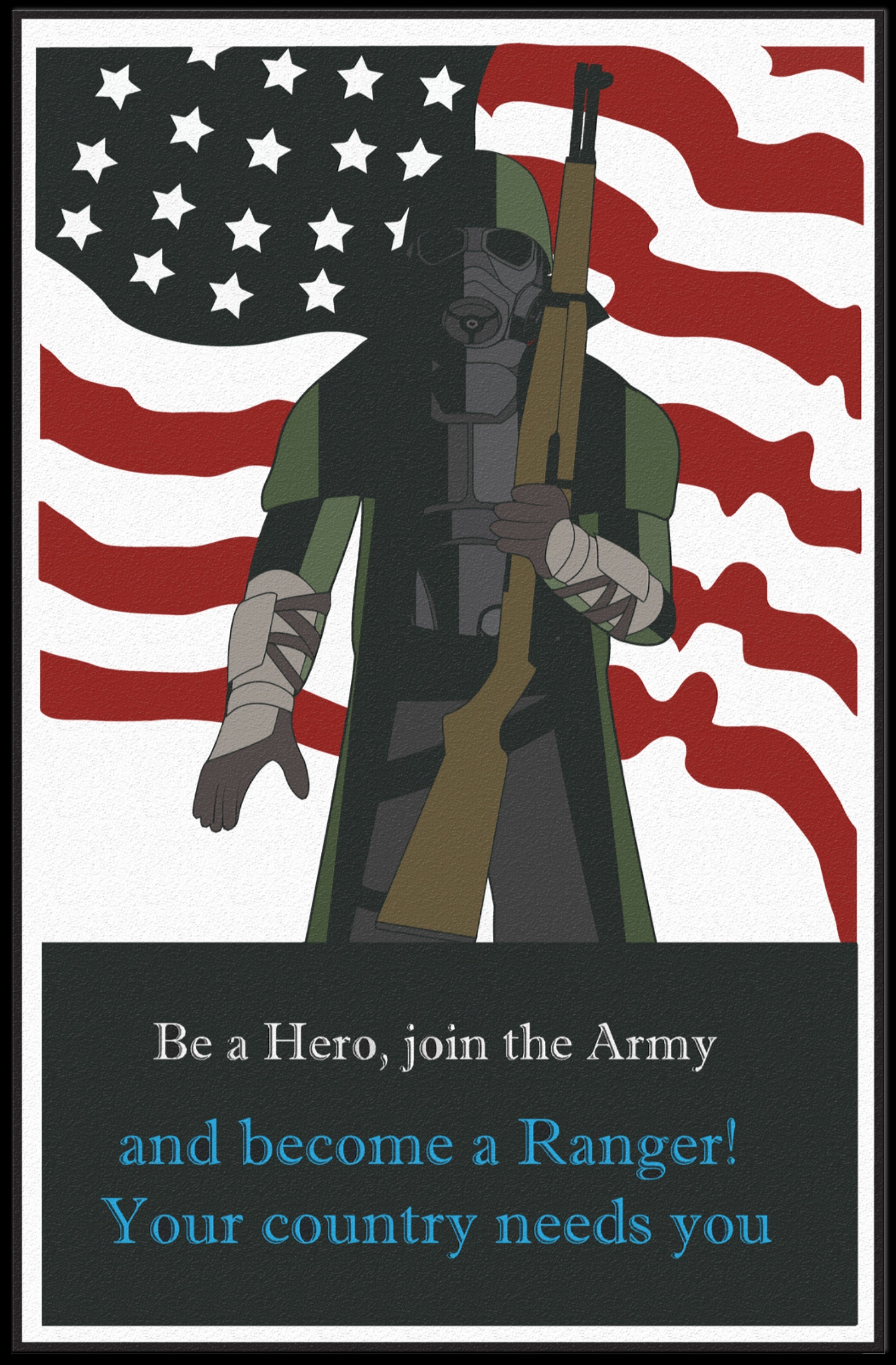 Join the Army: Be a Warrior - Military Recruitment Poster