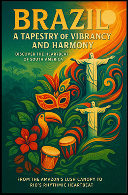 Brazil A Tapestry of Vibrancy and Harmony Poster