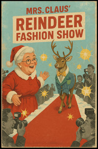 Mrs. Claus Reindeer Fashion Show Poster