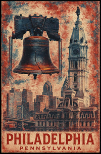 Philadelphia Historic Icons Poster