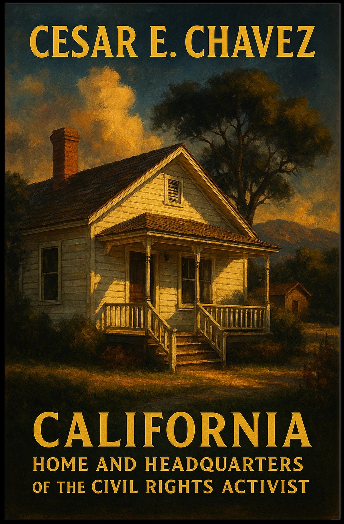 Cesar E. Chavez Civil Rights Activist Poster