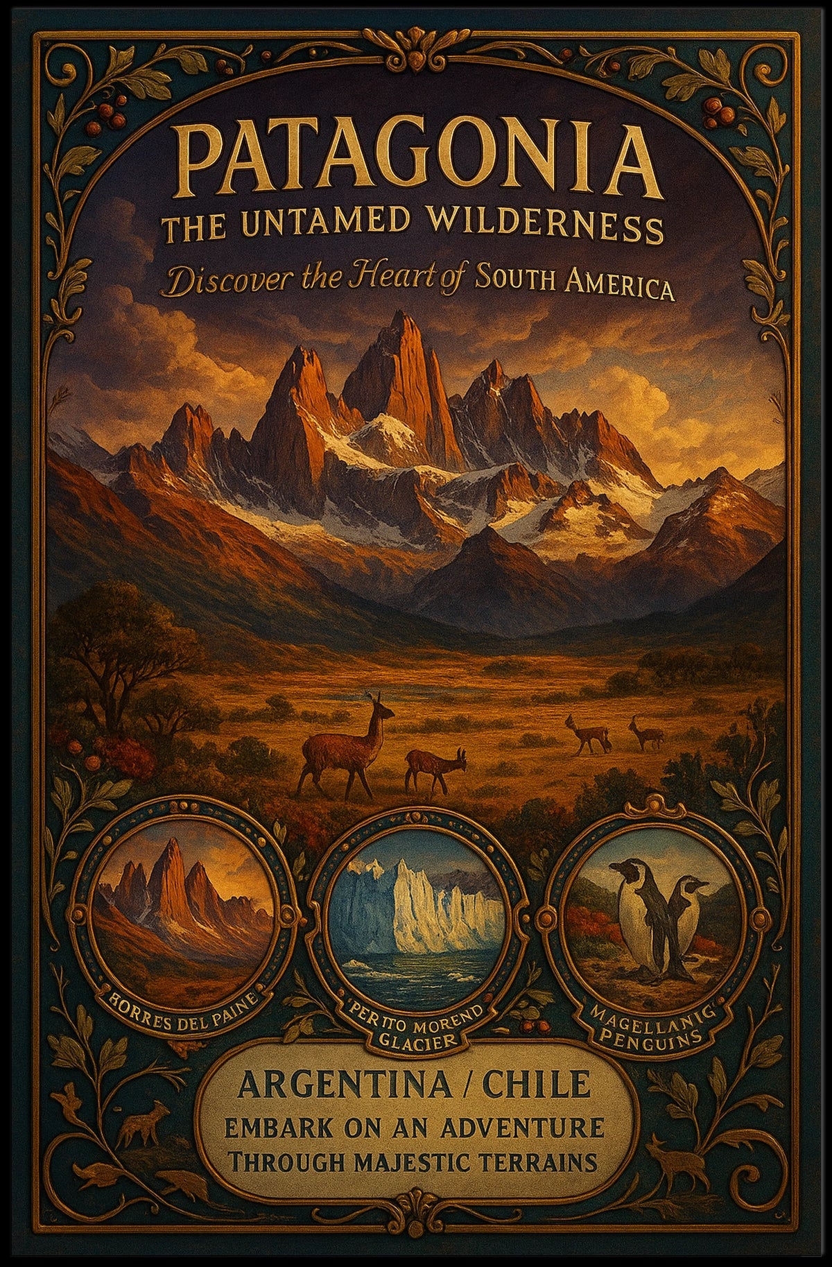 Patagonia The Untamed Wilderness Poster