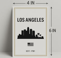 Los Angeles Skyline Poster PosterGoat