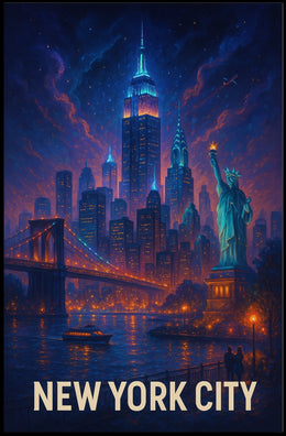 New York City Skyline Poster