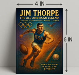 Jim Thorpe The All-American Legend Poster PosterGoat