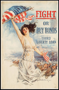 Patriotic Liberty WWI America Propaganda Poster