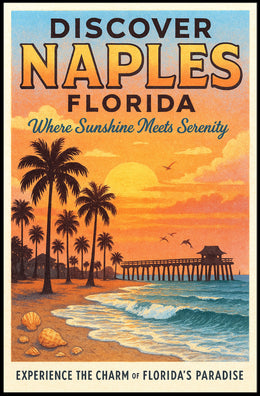 Discover Naples, Florida Poster PosterGoat
