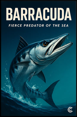 Barracuda Fierce Predator Of The Sea Poster