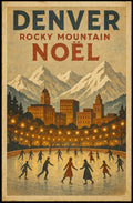 Denver Rocky Mountain Noël Poster