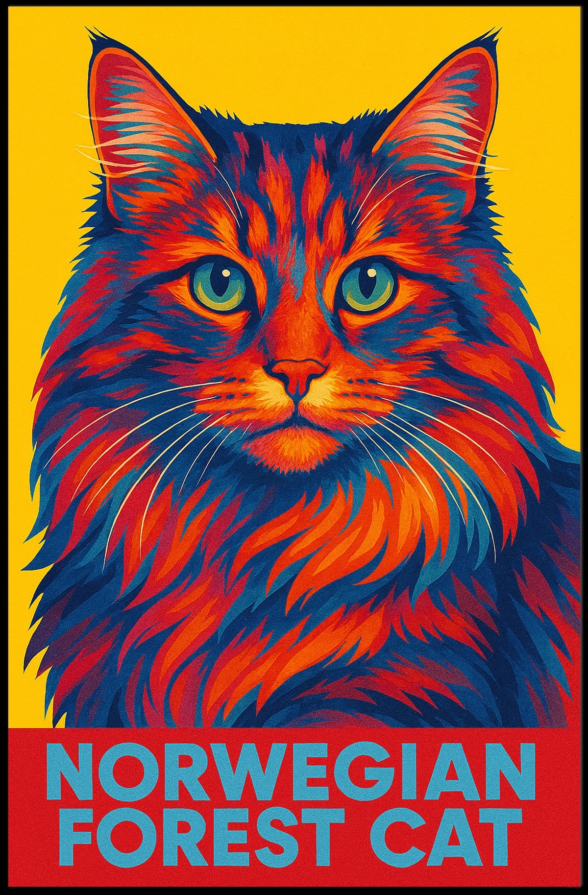 Norwegian Forest Cat Poster