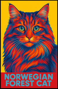 Norwegian Forest Cat Poster