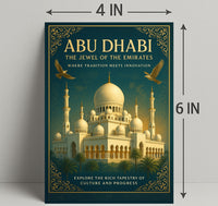 Abu Dhabi Majestic Grand Mosque Travel Poster