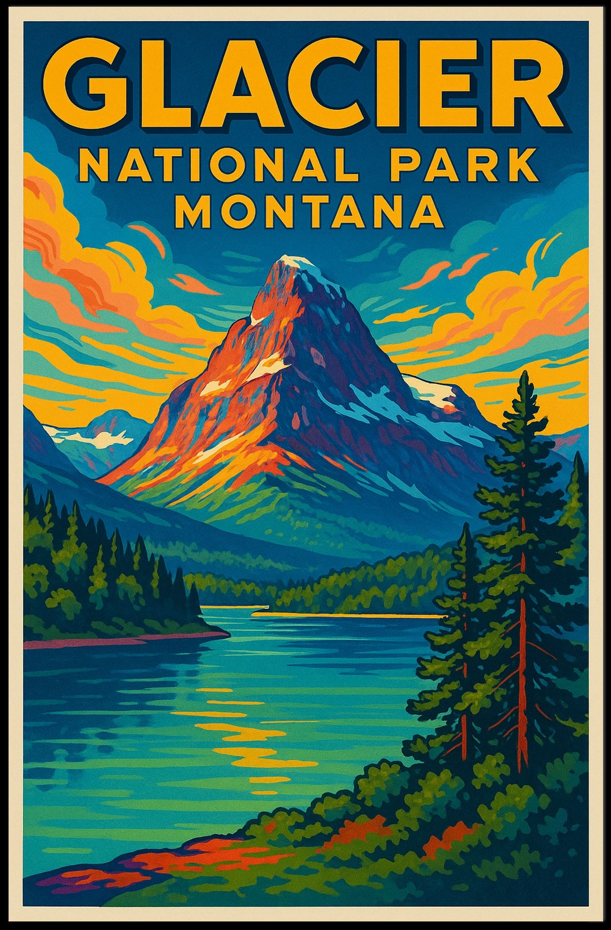Glacier National Park Poster