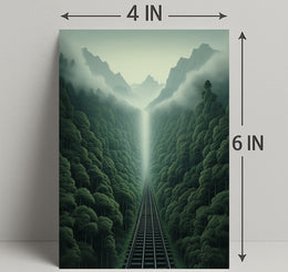 Journey Through The Misty Mountains Poster