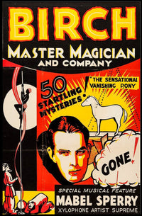 Magic Show Extravaganza Vintage Artistic Poster
