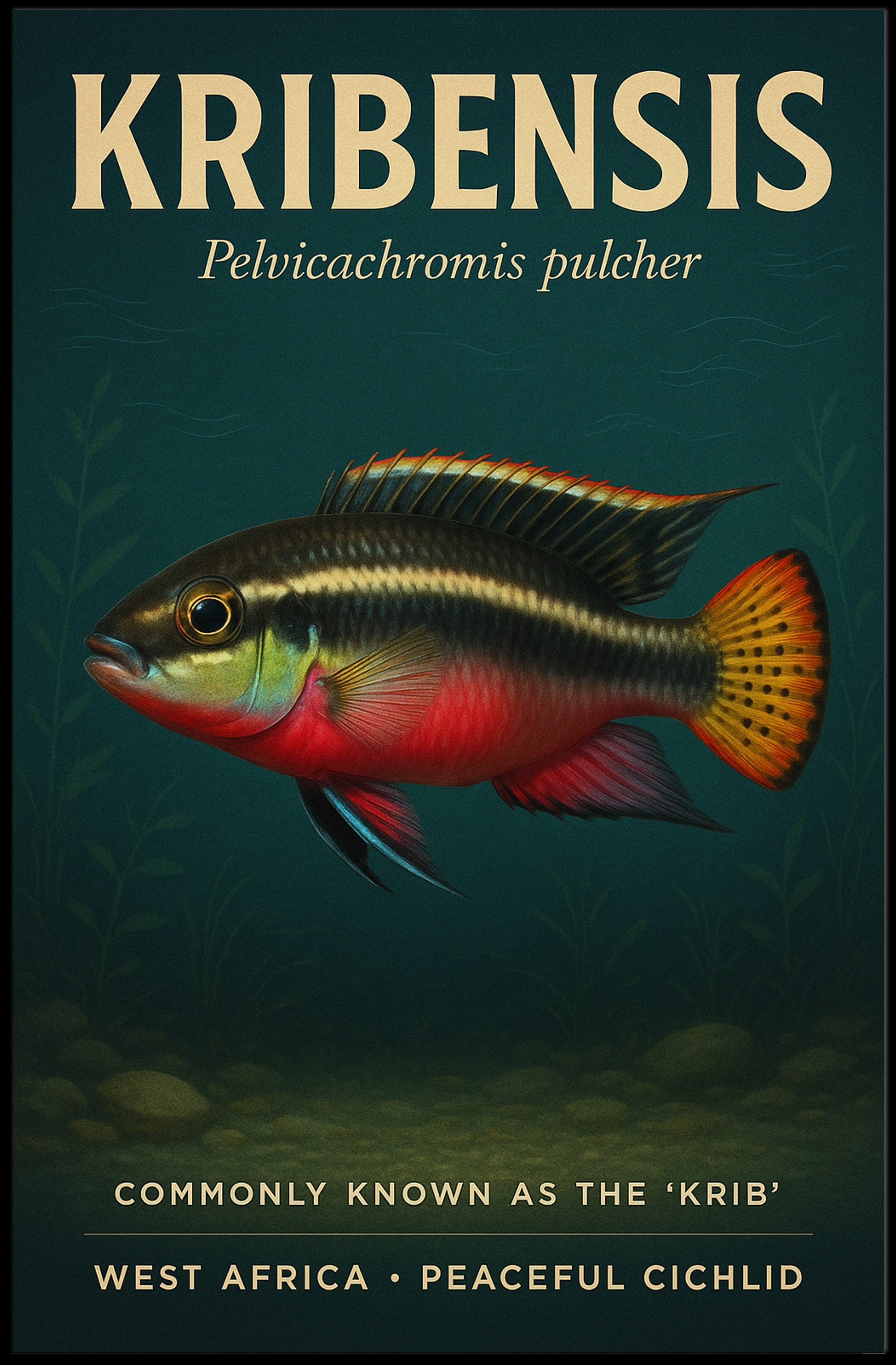 Kribensis The Peaceful Cichlid Poster PosterGoat