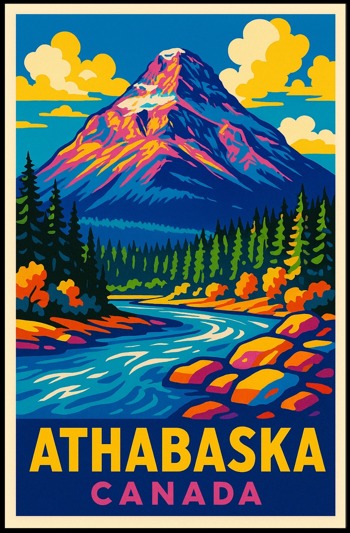 Athabaska, Canada Poster