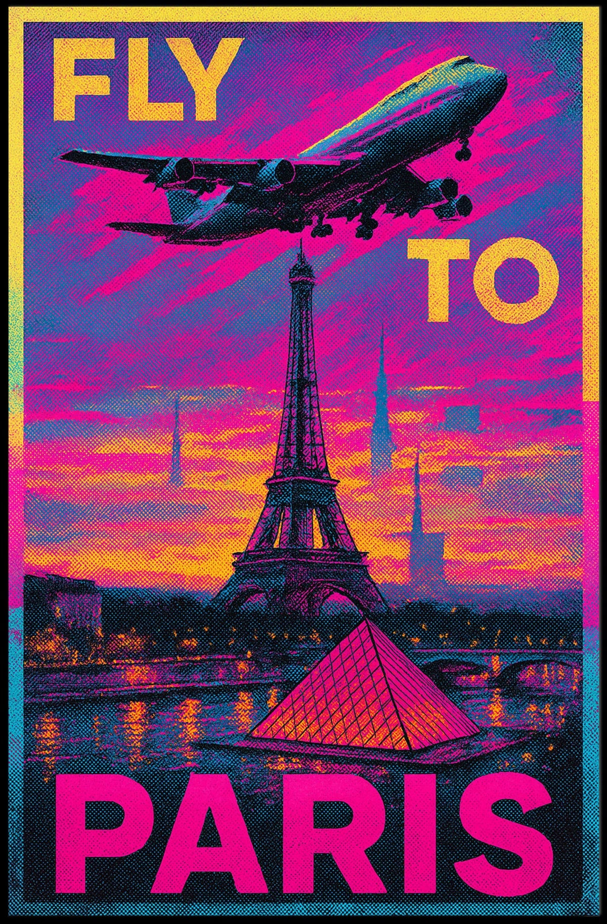 Fly To Paris Poster