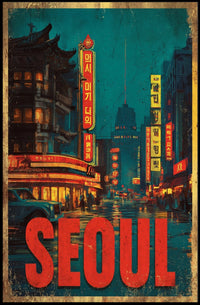 Seoul Nightscape Poster