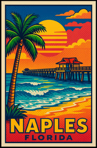 Naples, Florida Tropical Paradise Poster
