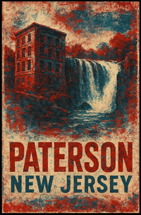 Paterson Heritage Travel Typography Collector Poster