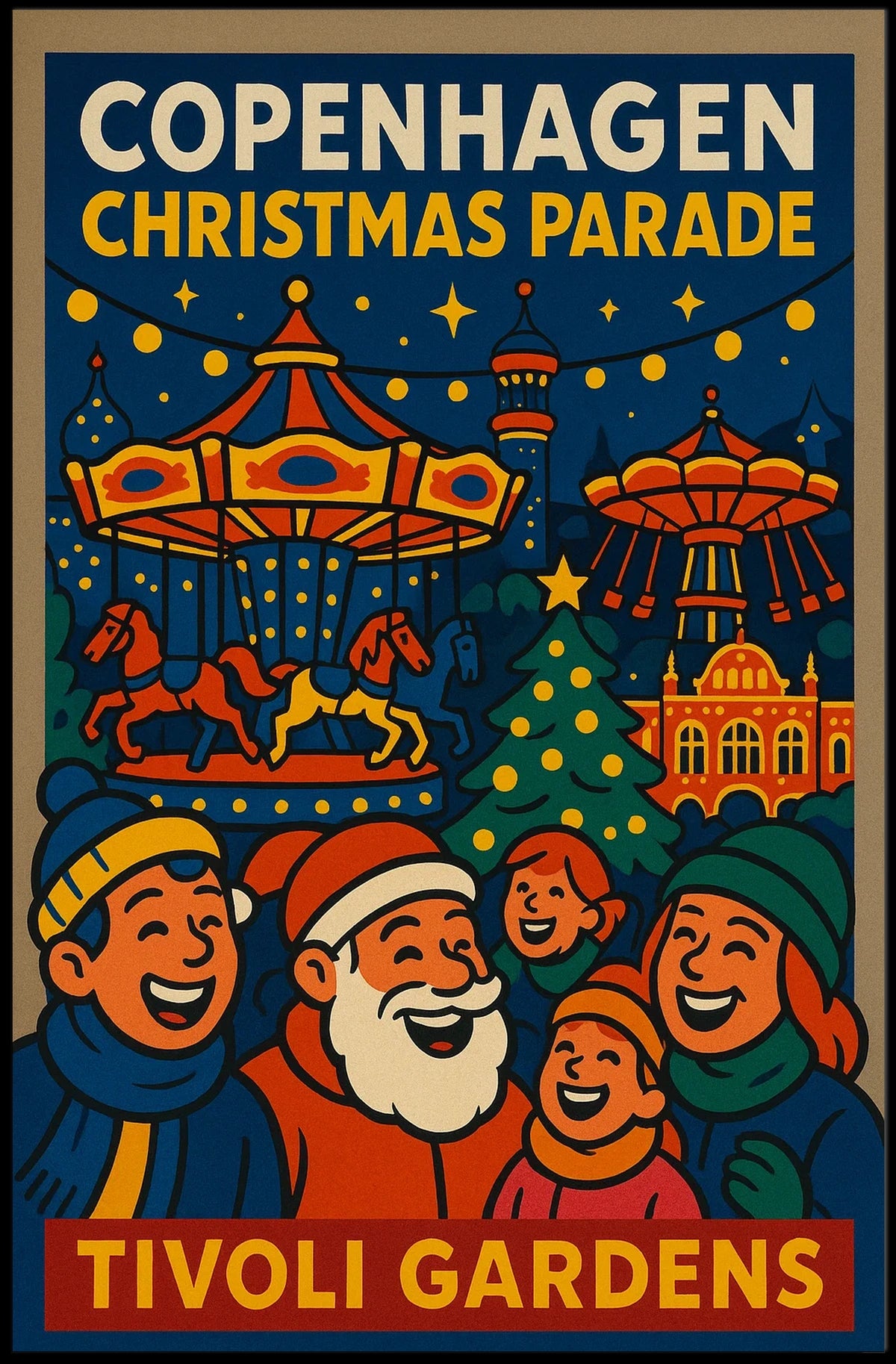 Copenhagen Christmas Parade Poster