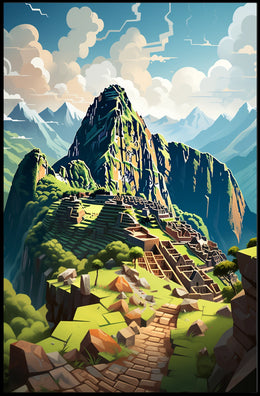 Machu Picchu Adventure Travel Poster