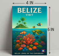 Explore Belize Poster PosterGoat