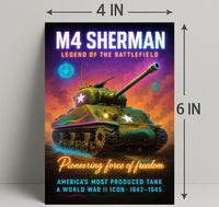 M4 Sherman Legend of the Battlefield Poster PosterGoat