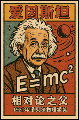 Albert Einstein Father Of Relativity Poster