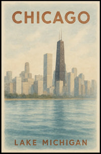 Chicago Skyline Poster
