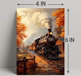 Autumn Steam Journey Poster