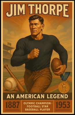 Jim Thorpe The Ultimate Sports Legend Poster