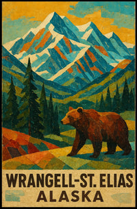 Wrangell-St. Elias Alaska Wilderness Poster