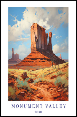 Monument Valley Adventure Awaits Travel Poster PosterGoat