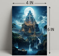 Enchanted Mountain Citadel Poster